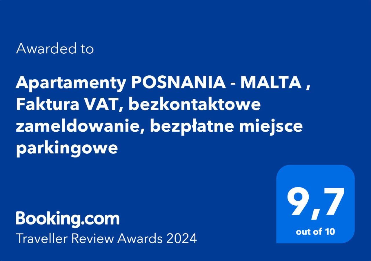 Totu Today - Posnania - Malta Apartamenty , Faktura Vat, Self Check-In, Bezplatny Parking Poznań Exteriör bild